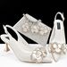 Women S Pointed Shoe Bag Set Handmade Flower Decoration Simple Stylish Banquet Style Suitable For Parties And Everyday_vogvips.com