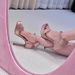 French Style Waterproof Platform Champagne Color Bow High Heels Women Thin Heel Lolita Ballet Banquet One-Strap Buckle_vogvips.com