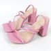 2026 Summer New Square-Toe High-Heel For Women With Cross Straps, Elastic Back Strap, Chunky Heel Sandals From The_vogvips.com