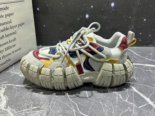Dad Shoes Men's Thick Bottom Heightening Shock Absorption Shoes New Personality Retro Sports Casual Shoes_vogvips.com