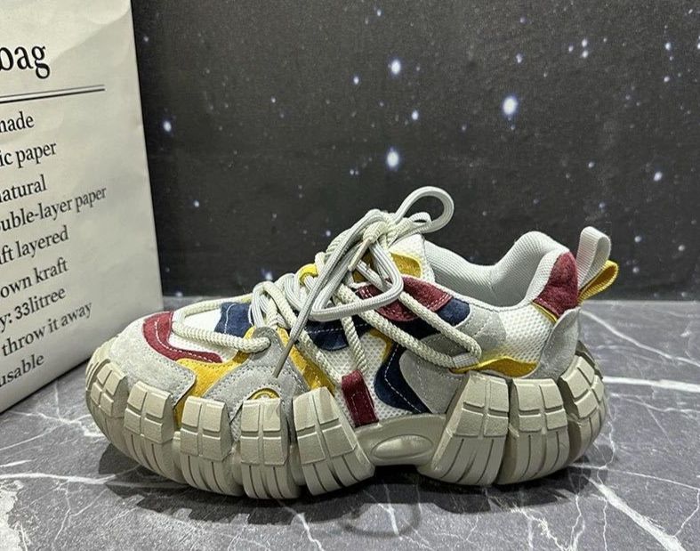 Thick Soled Leather Dad Shoes Trend Summer Retro Casual Tire Shoes Hot Selling Sports Shoes_vogvips.com