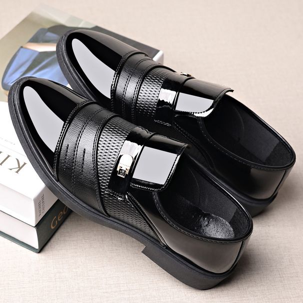 2025 Men's Shoes, Shiny Leather Shoes, Men's Casual Shoes, Business Formal Shoes, Large-sized Versatile Mirror Shoes_vogvips.com