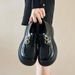 Simulated Cowhide Loafers For Men - One-piece Slip-on Business Casual Leather Shoes With Soft Sole, Lazy-style Shoes_vogvips.com