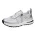 Caual Plu Ize Hiny Leather Ingle Hoe, 2025 Autumn New Item, Ponge Heel, Comfortable Oft Ole Tyle Women'_vogvips.com