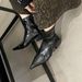 Pointed Toe 2025 Autumn Winter New Style Thick Heel Short For Women Niche Slim High Heels Martin Boots_vogvips.com