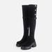 Internet Celebrity Western Cowboy For Women, Autumn And Winter Over-the-Knee Long Snow Boots, Foldable Two-Way_vogvips.com