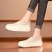 Classic FashionLoafers F R Damen New Style Slip On Sommer Casual Work Wei E Schuhe_vogvips.com