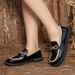 New Autumn Le Fu Shoes Large Casual British Style Women S One Foot Color Blocked Thick Sole Single Shoe_vogvips.com