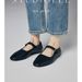 Sheepskin Version ~ Square Toe Mary Jane One-Strap Versatile Black For Women Soft Leather Shallow Mouth Flat Shoes_vogvips.com