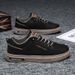 Step On New Spring Trend Breathable Board Men's Casual Leather Versatile White Trendy Shoes_vogvips.com