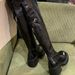 Washed Cowhide ~ Grape Mom Same Style Genuine Leather Chunky Heel Over-the-Knee For Women Thick Sole Slimming Long Tube_vogvips.com