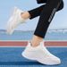 Men's White Slip-on Sneakers, Thick-soled Old Beijing Style Lazy Shoes, Summer Breathable Linen Soft-soled Canvas Shoes_vogvips.com