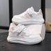 Boys Little White Shoes Girls White Sneakers Children's Board Shoes Kindergarten Primary School Children Running Shoes Mesh Breathable_vogvips.com