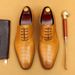 Summer burst casual leather shoes hollowed out men's shoes real cowhide breathable business dress shoes_vogvips.com