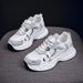 Dad's 2025 New Spring Breathable Mesh Sports Women's Korean Version Versatile Thick Soled Casual Shoes, Running Shoes_vogvips.com
