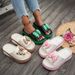Women's Trendy Platform Sandals with Bows Versatile Stylish Outdoor Wear Shoes for Export And Cross Border Wholesale_vogvips.com