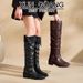 Genuine Leather For Women 2025 New Autumn Winter Fleece-Lined Long Women's Black Slouch Riding Over-the-Knee Boots_vogvips.com