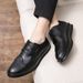 Euro Step Men's Large Size Brogue Thick-Soled Fashion British Style Casual Leather Shoes Trendy Shang Xuheng 2nd Quarter_vogvips.com