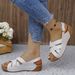 Cross-border Foreign Trade Plus-size Sandals, 2024 Summer New European And American Roman Style Velcro Women's Shoes,_vogvips.com