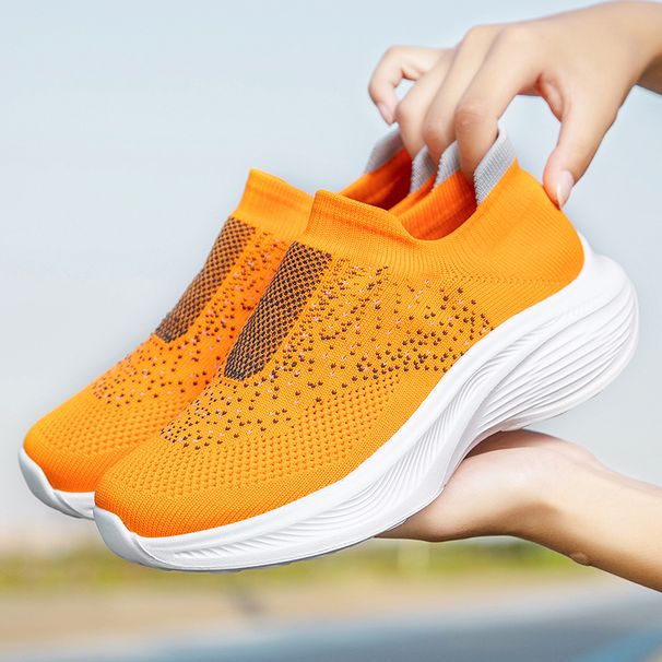 Trendy Casual Women Sports Mesh Thick Sole Shock-absorbing Walking Anti-skid High-quality Training Casual Shoes Zapatos De Mujer_vogvips.com