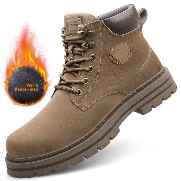 Breathable Velvet Martin Boots Men's Style Retro Tooling Shoes Platform Short Boots Casual Shoes Men's Shoes_vogvips.com