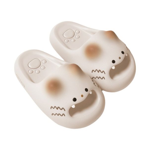 Adorable Waterproof Closed Toe Cat Paw Anti Slip Soft Bottom Ladies Slippers Home_vogvips.com