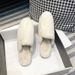 Winter Outdoor Casual Plush Warm Furry Slip-on Mules For Women, Large Sizes 41-44, In Stock_vogvips.com
