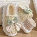 Butterfly Shaped Cotton Slippers With A Feeg Of Stepping On Feces, Women's Autumn And Winter Thick Soles, Indoor Bag_vogvips.com