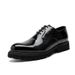 Retro Dress Business Casual Leather Shoes Business Commuter Bright Leather Oxford Shoes Dress Wedding Shoes_vogvips.com