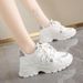 Korean Style Retro Sneakers Women Autumn Winter Thick Sole Height Increasing Casual Running Shoes For Students_vogvips.com