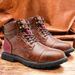 Men's Shoes Retro Leather Boots Wind Martin Boots Men's Trendy High-top Shoes Men_vogvips.com