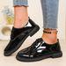 New Women's Lace Up Low Top Shoes British Style Round Toe Retro Plus Size Small Leather Footwear_vogvips.com