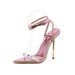 High-heeled Shoes Factory Wholesale European And American Style New Cross-strap High-heeled Silver Rhinestone Sandals_vogvips.com