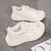 Summer Women's New Breathable Sneakers Korean Style Versatile Thick Casual Soft Sole Mesh Dad Shoes_vogvips.com