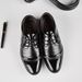 Men's Formal Business Dress Shoes - Pointed Toe Oxfords With PU Upper & Rubber Sole For Office, Wedding & Special Occasions Lace Up Pointed Toe Shoes_vogvips.com