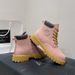 Fashion Motorcycle Martin For Women Autumn New British Style Versatile Big Yellow With Thick Leather Sole And Short_vogvips.com
