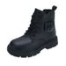 Boys' Martin Single Girls' Autumn Winter New Children's Snow Genuine Leather Cotton Shoes Short Boots_vogvips.com