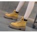 Martin Boots Women's Retro Locomotive Boots Leather-faced Short Tooling Boots British Versatile Women's Boots_vogvips.com