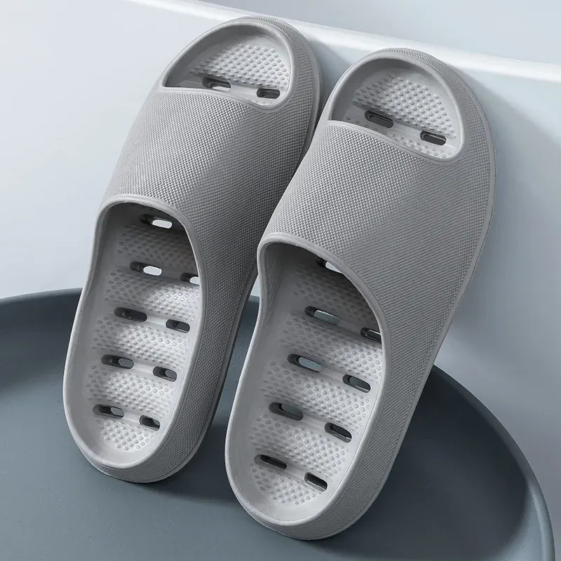 Men's Bathroom Bathing New Summer Indoor Home Eva Anti-Slip Anti-Odor Couple Shower Leakage Quick-Drying Slippers_vogvips.com