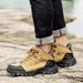 High-top Boots Women Comfortable Casual Lace-up Anti-slip Outdoor Hiking Shoes Men Breathable Thick-soled Ankle Boots Men_vogvips.com