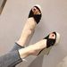 10CM Wedge Thick Sole Peep Toe Sandals High Heel Waterproof Platform Women's Outdoor Patchwork Straw Woven Non-Slip_vogvips.com