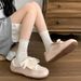 Fashion Trend Silver Ballet-Style Flat German Training Shoes For Women 2025 New Spring Versatile Retro Forrest Gump_vogvips.com