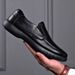 2025 Spring New Business Lace-up Sneakers Trendy Casual Outdoor Men's Leather Shoes_vogvips.com
