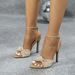 Factory Wholesale Cross-Border European And American Style Women's Knot One-Strap Round Toe Stiletto Sandals Apricot_vogvips.com