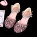 Girls' Leather High Heels Little Girl Piano Crystal Dress Show Performance Princess Children's Shoes_vogvips.com