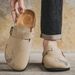 Fashion Men's Suede Mules Men Clogs Insole Sandals With Arch Support Outdoor Beach Slides Home Half Slippers_vogvips.com