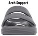 Crestar Orthopedic Sandals For Women Adult Comfortable Summer Slipper Recovery Slides Cloud Slippers With Arch Support_vogvips.com
