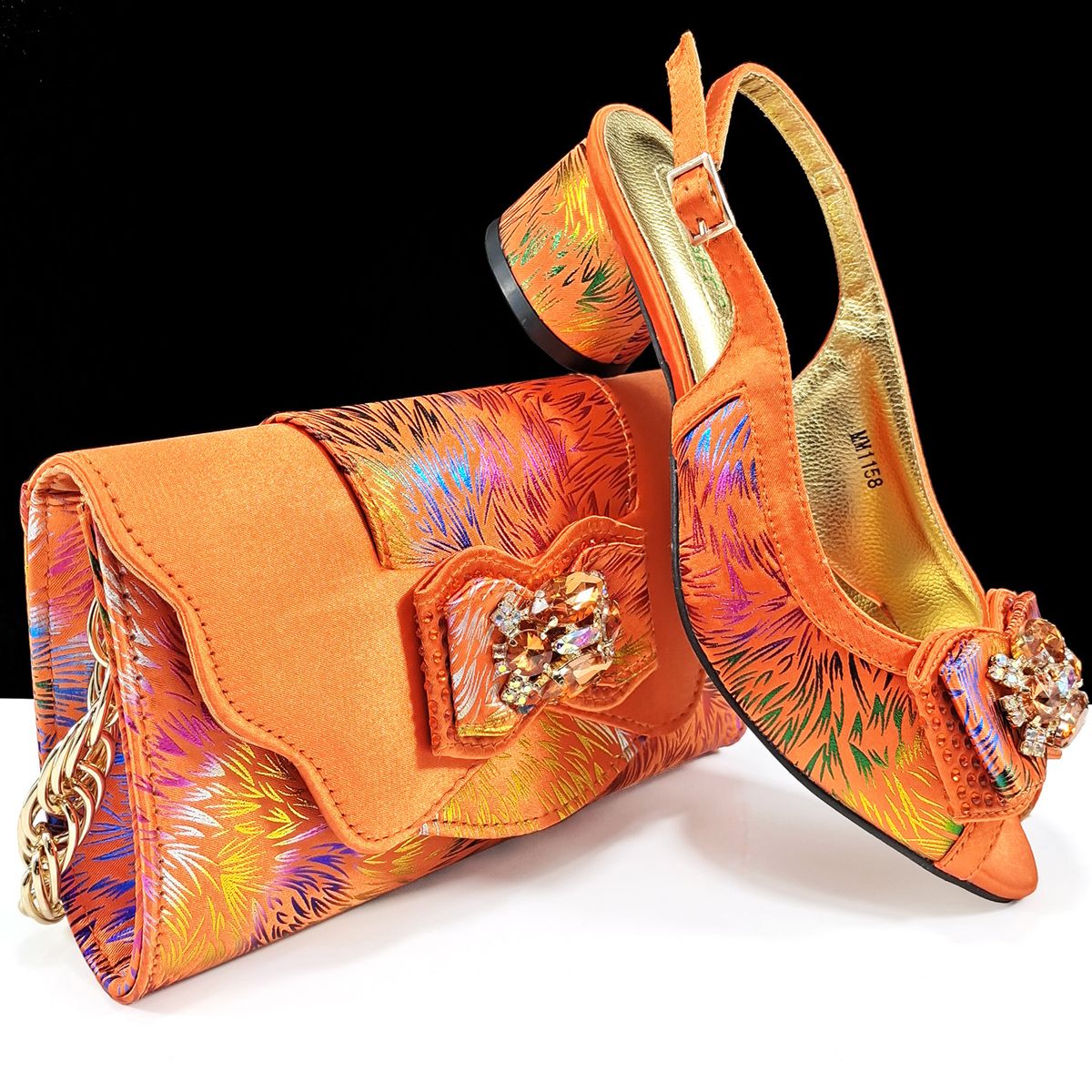 Women S Shoes Elegant Fashionable Open Toe Women Shoe Bag Set Camouflage Fireworks Pattern Suitable For Banquets And_vogvips.com