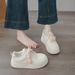Fashion Thick-soled Soft And Cute Leather Surface Little White Shoes Cute And Tall Versatile Casual Sports Board Shoes Women_vogvips.com
