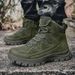 Men's Outdoor Work Boots Battlefield Training Boots High Top Lace Up Hiking Country Sports Tactical Boots Desert Boots Vacation Walking Shoes_vogvips.com
